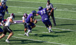 On October 4, 2025, in Whitewater, Wisconsin, USA, University of Wisconsin-Whitewater Warh...