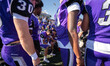 A college football game takes place between the University of Wisconsin-Whitewater Warhawk...