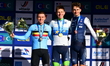 Tadej Pogacar wins the gold medal, Remco Evenepoel from Belgium wins the silver medal, and...