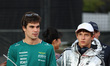 Aston Martin Aramco F1 Team driver #18 Lance Stroll (CAN) and Mercedes-AMG Petronas F1 Tea...