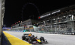 Oracle Red Bull Racing driver #1 Max Verstappen (NED) drives along the pit straight past t...