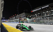 Stake F1 Team driver Gabriel Bortoleto (BRA), number 5, drives along the pit straight past...