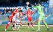 Daniel Hoyo Kowalski plays during the game between Hutnik Krakow and Swit Szczecin in Krak...