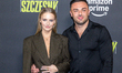 Karolina Pisarek, Roger Salla during Gala premiere of the film Szczesny in Warsaw, Poland...