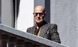 Stanley Tucci (as Nigel) appears during the filming of ''The Devil Wears Prada 2'' movie a...