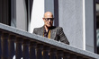 Stanley Tucci (as Nigel) appears during the filming of ''The Devil Wears Prada 2'' movie a...