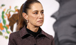 Mexican President Claudia Sheinbaum Pardo speaks about national security actions and resul...