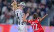 Amalie Vangsgaard plays for Juventus during the UEFA Women's Champions League match betwee...