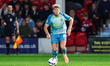 Cameron McGeehan of Northampton Town is on the ball during the Vertu Trophy match between...