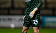 Goalkeeper Ben Hughes, 25, of Cambridge United, looks on during the Vertu Trophy match bet...