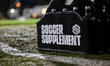 Close up of Soccer Supplement bottle carrier during the Vertu Trophy match between Cambrid...