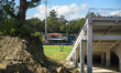 Renovation work at Tribhuvan University Cricket Stadium in Kirtipur, Nepal, is underway, w...
