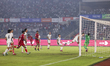Bangladeshi players celebrate a goal against Hong Kong in the AFC Asian Cup 2027 Qualifier...