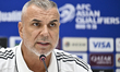 Head coach of the United Arab Emirates, Cosmin Olaroiu, attends a press conference ahead o...