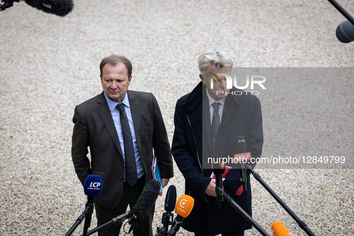 Consultations With The French President At The Elysée Palace, In Paris