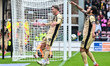 Josh Benson of Rotherham United celebrates after scoring the team's second goal during the...