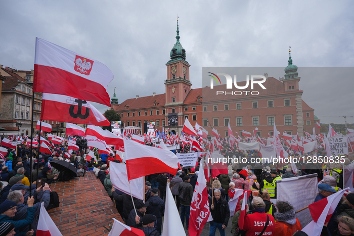 Thousands Gather In Warsaw To Protest Migration Pact And EU-Mercosur Deal