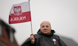 Several thousand people rally against a proposed EU migration scheme in Warsaw, Poland on...