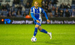 Jake Caprice plays for Oldham Athletic during the Sky Bet League 2 match between Oldham At...
