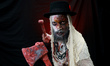 Cosplayer Frankie from Long Island, New York, dresses in his own creation for New York Com...