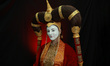 Cosplayer Lindsay from Wisconsin dresses as Padme Amidala from Star Wars for New York Comi...