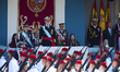 Members of the Spanish Armed Forces take part in the military parade on Spain's National D...