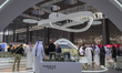Visitors gather at the Taameer Real Estate pavilion at the 'Cityscape Qatar 2025' real est...