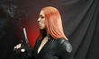 Cosplayer Kylie from New Jersey dresses as the Black Widow from the Avengers movies for Ne...