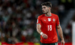 Portugal forward Pedro Neto plays during the match between Portugal and Ireland at the Est...