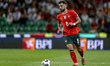 Portugal midfielder Bruno Fernandes plays during the match between Portugal and Ireland fo...