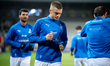 Anatoliy Nuriyev warms up before the FIFA World Cup 2026 Qualifier match between Ukraine a...