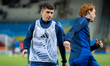 Ruslan Malinovskyi warms up before the FIFA World Cup 2026 Qualifier match between Ukraine...