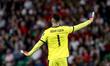 Portugal goalkeeper Diogo Costa plays during the match between Portugal and Hungary at the...