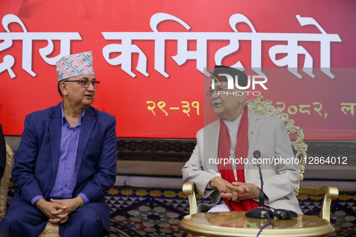 Former Nepali PM KP Sharma Oli Led UML Holds Central Committee Meeting Since Gen-Z Revolution