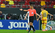 Referee Davide Massa of Italy officiates during the FIFA World Cup 2026 qualifier match be...