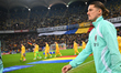 Marcel Sabitzer of Austria plays during the FIFA World Cup 2026 qualifier match between Ro...