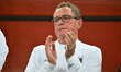 Ralf Rangnick of Austria reacts during the FIFA World Cup 2026 qualifier match between Rom...