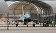 A Eurofighter is prepared for takeoff at the Torrejon de Ardoz military base in Madrid, Sp...