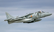 A McDonnell Douglas EAV-8B Harrier II of the Spanish Navy takes off from the Torrejon de A...