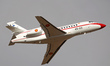 A Dassault Falcon 900B-77 of the Spanish Air Force takes off from Torrejon de Ardoz milita...