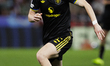 Anna Sandberg of Manchester United plays during the UEFA Women's Champions League match be...