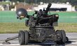 A KM167A3 20mm towed anti-aircraft gun (Vulcan) is displayed during the Seoul Internationa...