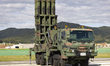 A KM-SAM Cheongung medium-range surface-to-air missile system is displayed during the Seou...