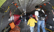 The interior of a Super Trooper CN-235M aircraft is displayed during the Seoul Internation...