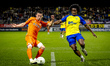 Willem II Tilburg forward Nick Doodeman and RKC Waalwijk defender Nazjir Held play during...