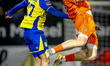 RKC Waalwijk midfielder Jordi Altena and Willem II Tilburg forward Devin Haen play during...