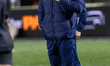 Red Bulls head coach, Alan Dickens, stands before the Gallagher Prem Rugby match between N...