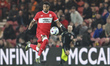 Delano Burgzorg of Middlesbrough controls the ball during the Sky Bet Championship match b...