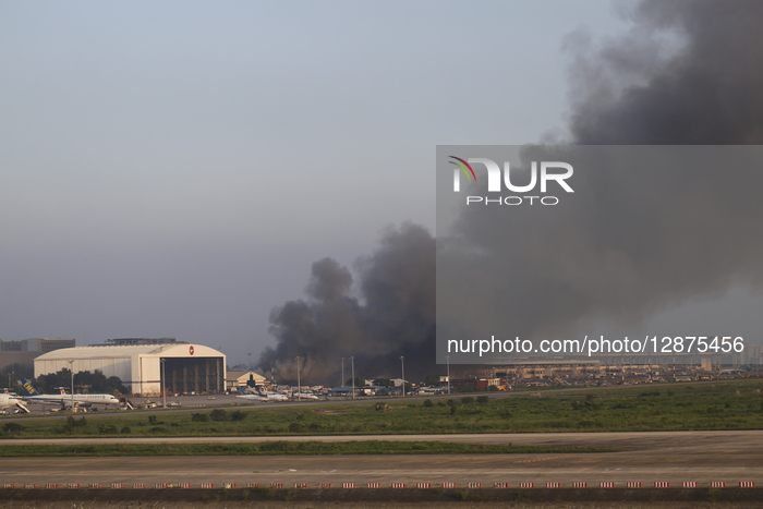 Fire At Hazrat Shahjalal International Airport In Dhaka, Bangladesh