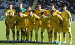 Frosinone Calcio players pose for a team photo during the 8th day of the Serie B Champions...